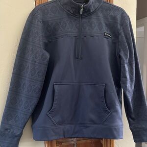 Ariat Dark Blue Patterned Zip-Up Sweater
